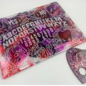 Horror movie ouija board handmade with resin
